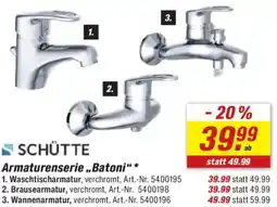 toom Baumarkt SCHÜTTE Armaturenserie ,,Batoni"* Angebot