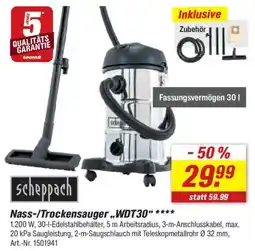 toom Baumarkt scheppach Nass-/Trockensauger „WDT30" Angebot