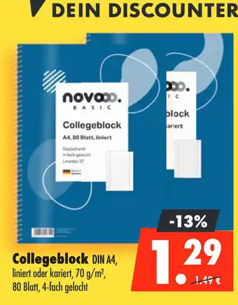 Mäc Geiz Collegeblock Angebot