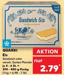 Kaufland QUARKI Eis Angebot