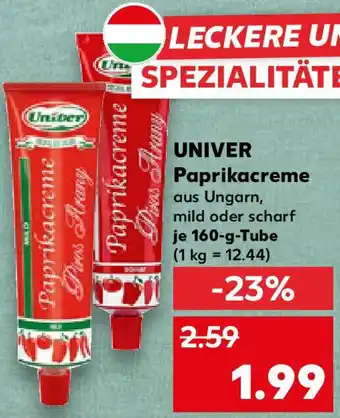 Kaufland UNIVER Paprikacreme Angebot