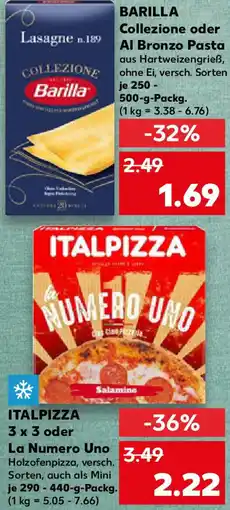 Kaufland BARILLA Collezione oder Al Bronzo Pasta Angebot