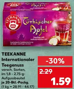 Kaufland TEEKANNE Internationaler Teegenuss Angebot