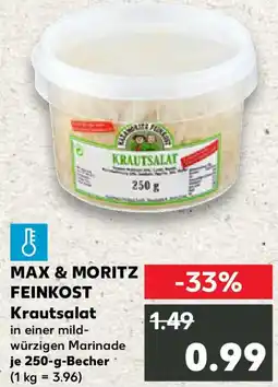 Kaufland MAX & MORITZ FEINKOST Krautsalat Angebot