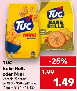 Kaufland TUC Bake Rolls oder Mini Angebot