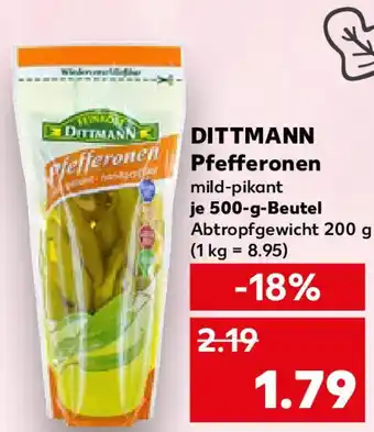 Kaufland DITTMANN Pfefferonen Angebot