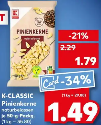 Kaufland K-CLASSIC Pinienkerne Angebot