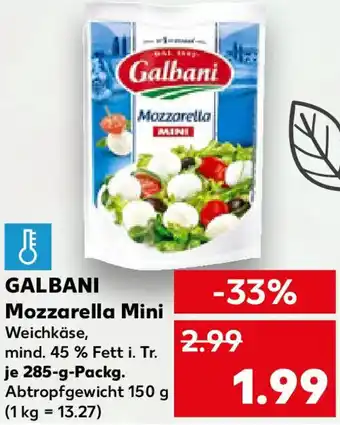 Kaufland GALBANI Mozzarella Mini Angebot