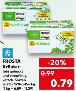 Kaufland FROSTA Kräuter Angebot