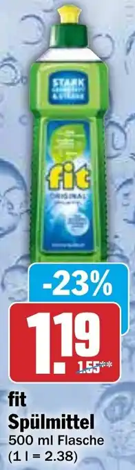 HIT fit Spülmittel Angebot