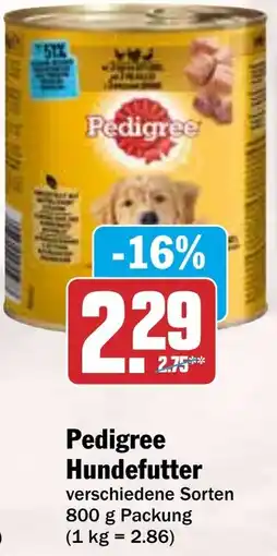 HIT Pedigree Hundefutter Angebot
