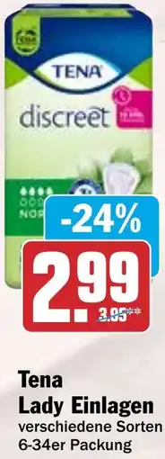 HIT Tena Lady Einlagen Angebot