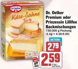 HIT Dr. Oetker Premium oder Prinzessin Lillifee Backmischungen Angebot