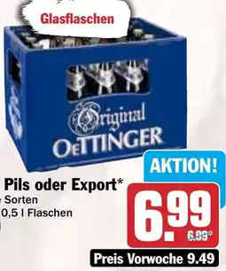 HIT Oettinger Pils oder Export Angebot