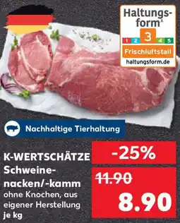 Kaufland K-WERTSCHÄTZE Schweinenacken/-kamm Angebot