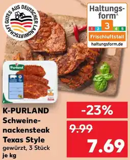 Kaufland K-PURLAND Schweinenackensteak Texas Style Angebot