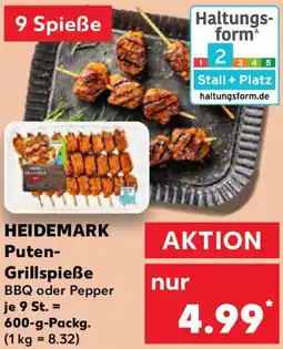 Kaufland HEIDEMARK Puten Grillspieße Angebot