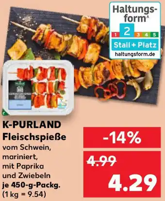 Kaufland K-PURLAND Fleischspieße Angebot
