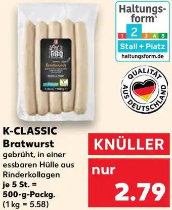 Kaufland K-CLASSIC Bratwurst Angebot