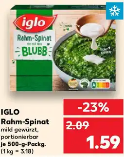 Kaufland IGLO Rahm-Spinat Angebot