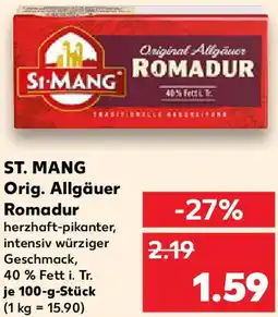 Kaufland ST. MANG Orig. Allgäuer Romadur Angebot