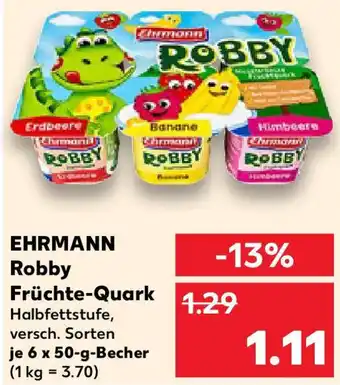 Kaufland EHRMANN Robby Früchte-Quark Angebot