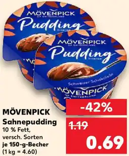 Kaufland MÖVENPICK Sahnepudding Angebot