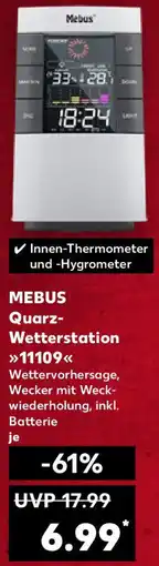 Kaufland MEBUS Quarz Wetterstation 11109 Angebot