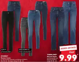 Kaufland OYANDA Damen-Jeans oder TOWNLAND Herren Jeans Angebot
