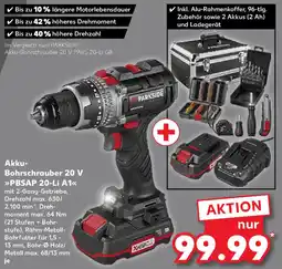 Kaufland PARKSIDE Akku Bohrschrauber 20 V ,,PBSAP 20-Li A1" Angebot