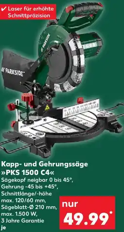 Kaufland PARKSIDE Kapp- und Gehrungssäge PKS 1500 C4 Angebot