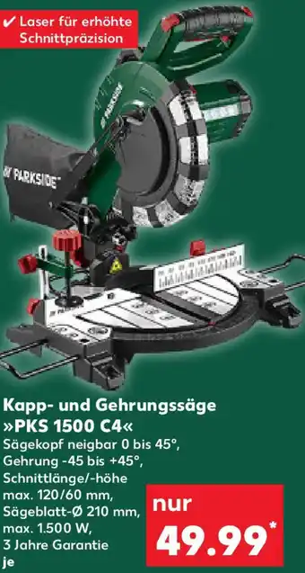 Kaufland PARKSIDE Kapp- und Gehrungssäge PKS 1500 C4 Angebot