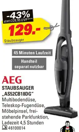Höffner AEG Staubsauger ,,AS52CB18DG" Angebot