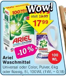 Wiglo Wunderland Ariel Waschmittel Angebot