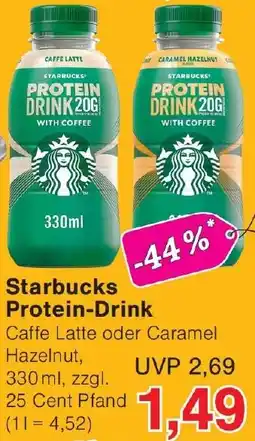 Wiglo Wunderland Starbucks Protein-Drink Angebot