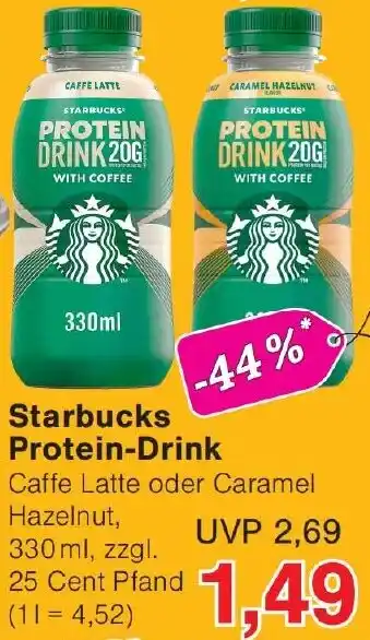 Wiglo Wunderland Starbucks Protein-Drink Angebot