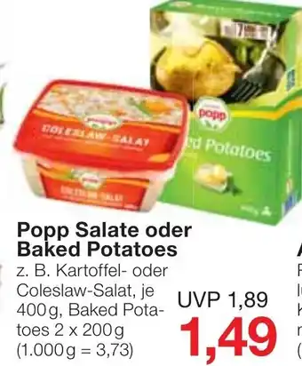 Jawoll Popp Salate oder Baked Potatoes Angebot