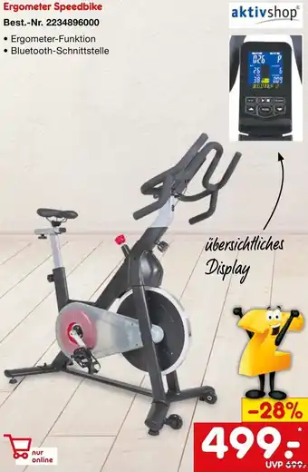 Netto Marken-Discount Ergometer Speedbike Angebot