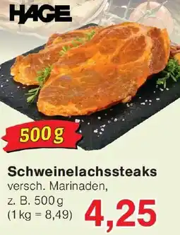 Wiglo Wunderland HAGE Schweinelachssteaks Angebot