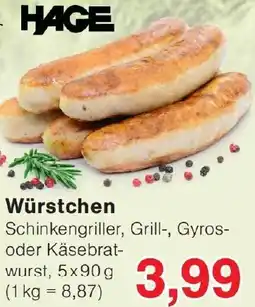 Wiglo Wunderland HAGE Würstchen Angebot