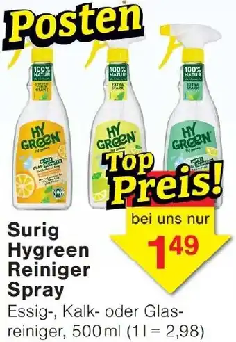 Wiglo Wunderland Surig Hygreen Reiniger Spray Angebot