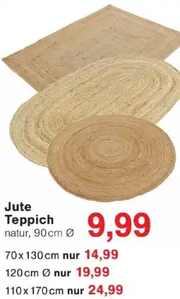 Wiglo Wunderland Jute Teppich Angebot