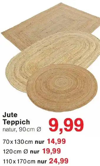 Wiglo Wunderland Jute Teppich Angebot