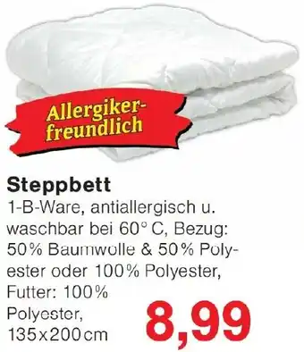 Wiglo Wunderland Steppbett Angebot
