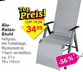Wiglo Wunderland Alu Relax Stuhl Angebot