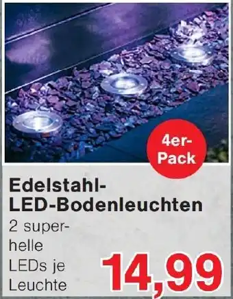 Wiglo Wunderland Edelstahl LED-Bodenleuchten Angebot