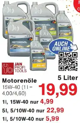 Wiglo Wunderland JAN PROFI TOOLS Motorenöle Angebot