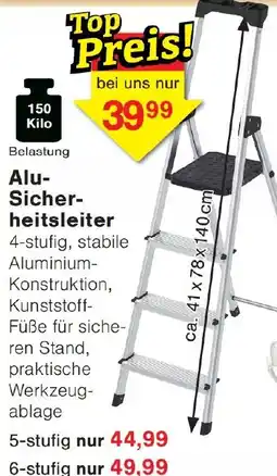 Wiglo Wunderland Alu Sicherheitsleiter Angebot