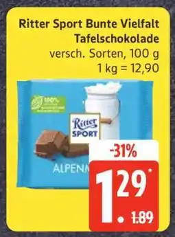 Edeka Ritter Sport Bunte Vielfalt Tafelschokolade Angebot