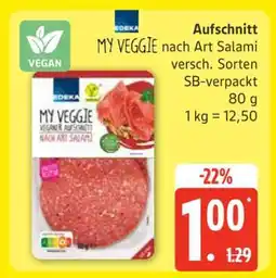 Edeka MY VEGGIE nach Art Salami Angebot
